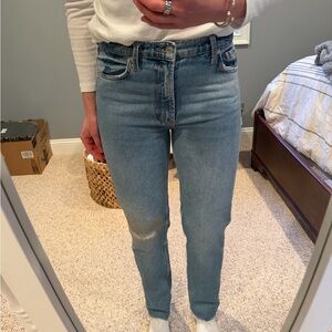 Free People Light Blue Straight Leg Jeans